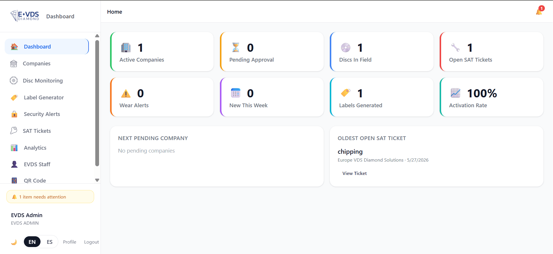 EVDS Diamond — Full SaaS Platform preview